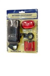 LONGUS set světel přední halogen + zadní 3DIODY
