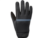 SHIMANO Windbreak Thermal Reflective rukavice (5-10°C), černá