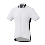 SHIMANO dres, celopropínací, bílá, M