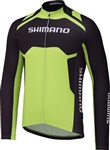 SHIMANO Thermal Print dres s dlouhým rukávem Team, electric zelená