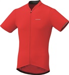 SHIMANO dres krátký rukáv, červená
