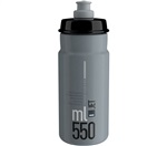 ELITE láhev JET šedá/černé logo 550 ml
