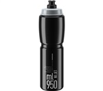 ELITE láhev JET černá/šedé logo, 950 ml