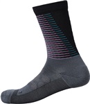 SHIMANO S-PHYRE MERINO TALL ponožky, šedá/růžová