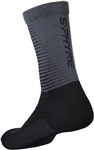 SHIMANO S-PHYRE MERINO TALL ponožky, černá/šedá,