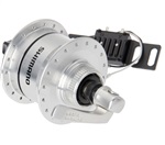 SHIMANO dynamo nába DH-3D72 3 W Center-Lock, 32 děr, (rychloupínák), stříbrná bal