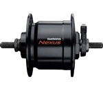 SHIMANO dynamo nába Nexus DH-C3000-3N-NT 6V, 3W pro ráf brzdu na nýt 36 děr černá