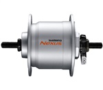 SHIMANO dynamo nába Nexus DH-C3000-3N-NT 6V, 3W pro ráf brzdu na nýt 36 děr stříbrná