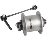 SHIMANO dynamo nába ALIVIO DH-T4000-1N 1,5 W pro ráfkovou brzdu, 32 děr, (rychloupínák), stříbrná ba