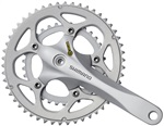 SHIMANO kliky SORA FC-R345 oktalink 2x9 175 mm 50x34z bez krytu stříbrné