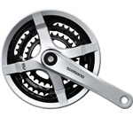 SHIMANO kliky TOURNEY FC-TY501 4hran 3x6/7/8 170mm 48x38x28z s krytem stříbrné