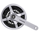 SHIMANO kliky TOURNEY FC-TY501 4hran 3x6/7/8 175 mm 42x34x24z s krytem stříbrné