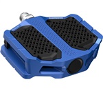 SHIMANO pedály MTB-ostatní PD-EF205 Flat Pedal bez zarážek bez odrazek modrá pro E-Bike/Trekking