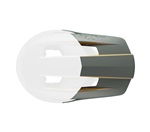LAZER hledí pro CAGE KinetiCore, zelená mat, Unisize