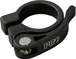 PRO sedlovková objímka plná RU, 31,8 mm, černá