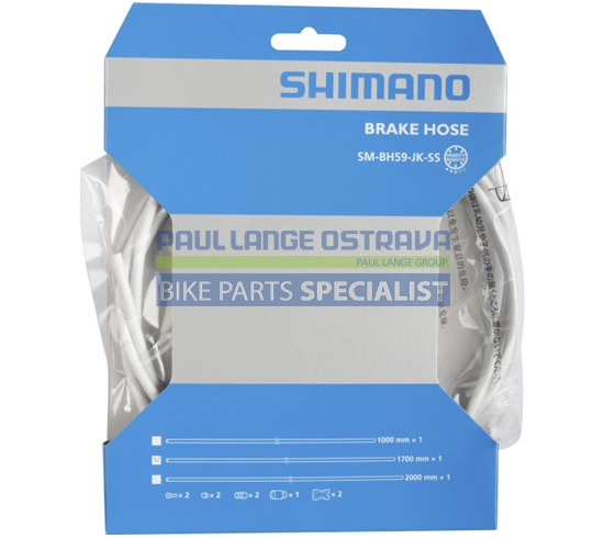 SHIMANO brzdová hadička SM-BH59-JK 1700 mm set pro DiscBrzdy, bílá