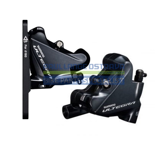 SHIMANO brzda ULTEGRA BR-R8070 kot (hydr) třmen př+zad flat mount polymer + chladič