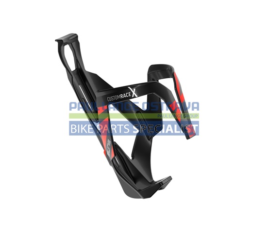 ELITE košík CUSTOM RACE X, lesk, černá/červená