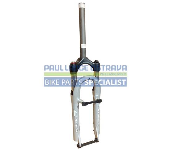 LONGUS odpružená vidlice XCSL 26“ zdvih 80 mm, DISC + V, sloupek 1-1/8“ výška 24 cm, stříbrná