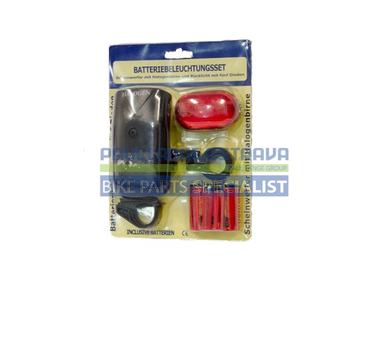 LONGUS set světel přední halogen + zadní 3DIODY