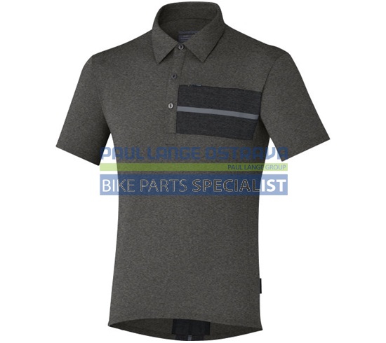 SHIMANO TRANSIT polo, havraní, XXXL