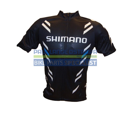 SHIMANO Print dres krátký rukáv, černá