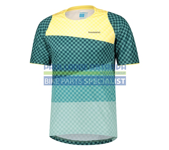 SHIMANO pánský FUJIMI dres krátký rukáv, hořčicově žlutá