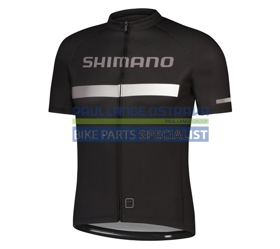 SHIMANO pánský LOGO dres krátký rukáv, černá