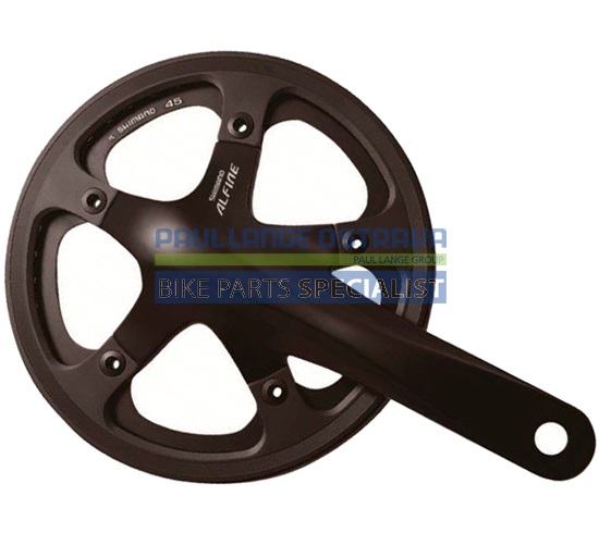 SHIMANO kliky ALFINE FC-S501 integr.klika 1x8 170 mm 39z černé +BB misky + single kryt bal