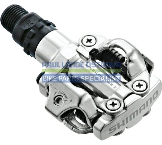 SHIMANO pedály MTB-ostatní PD-M520 SPD zarážky SM-SH51 bez odrazek stříbrná