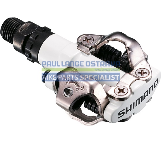 SHIMANO pedály MTB-ostatní PD-M520 SPD zarážky SM-SH51 bez odrazek bílá