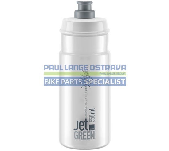 ELITE láhev JET GREEN čirá/šedé logo 550 ml