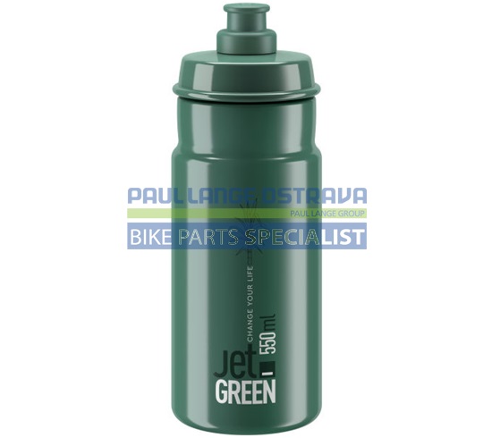 ELITE láhev JET GREEN zelená/bílé logo 550 ml