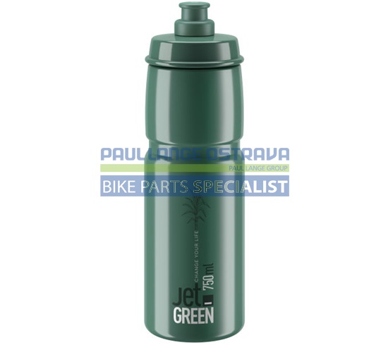 ELITE láhev JET GREEN zelená/bílé logo 750 ml