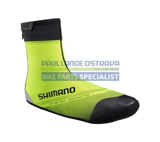 SHIMANO S1100X SOFT SHELL návleky na obuv (5-10°C), reflexní žlutá, L (42-43)