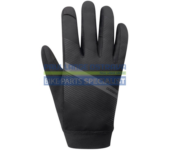 SHIMANO WIND CONTROL rukavice (10°C), černá