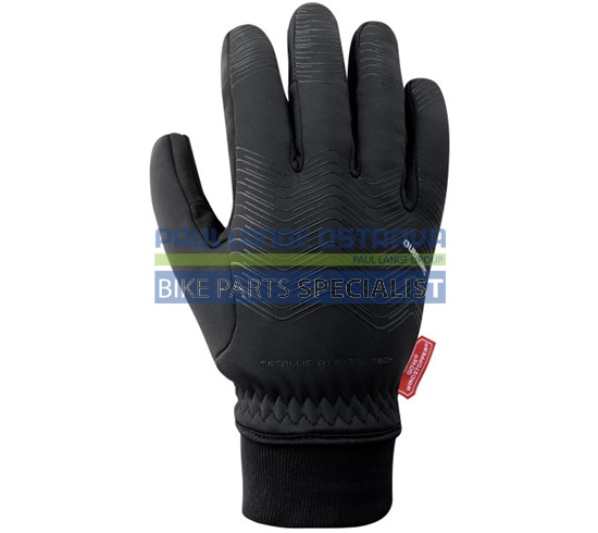 SHIMANO WINDSTOPPER THERMAL reflexní rukavice (0°C), černá