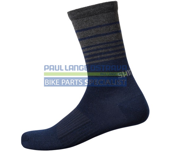 SHIMANO ORIGINAL WOOL TALL ponožky, námořní modrá, 41-44