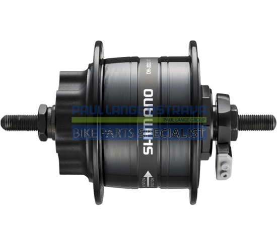 SHIMANO dynamo nába DH-3D32-NT 6V, 3,0W pro kot brzdu 6 šroubů na nýt 36 děr černá bal