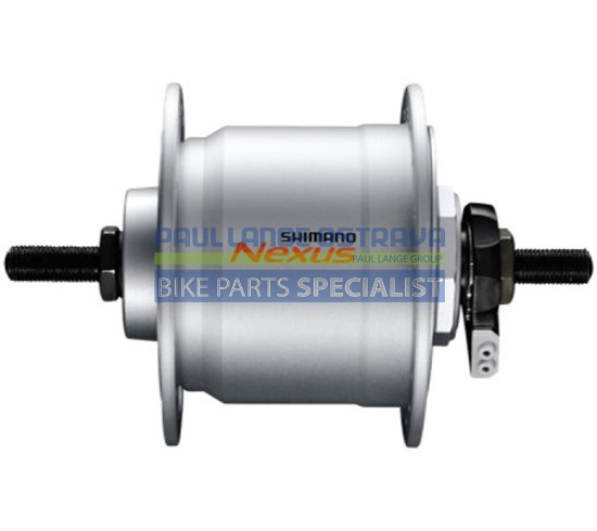 SHIMANO dynamo nába Nexus DH-C3000-3N-NT 6V, 3W pro ráf brzdu na nýt 36 děr stříbrná