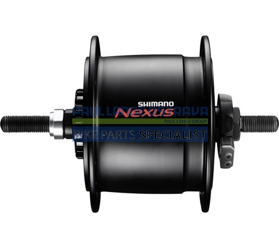 SHIMANO dynamo nába NEXUS DH-C6000-1R 1,5 W pro válečkovou brzdu, 36 děr, černá bal