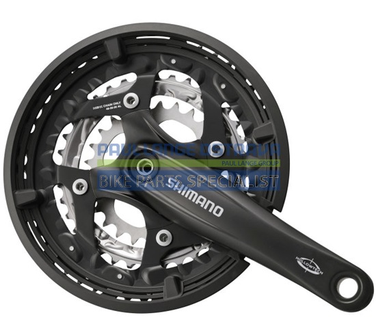 SHIMANO kliky DEORE FC-T521 oktalink 3x10 175 mm 48x36x26z s krytem černé