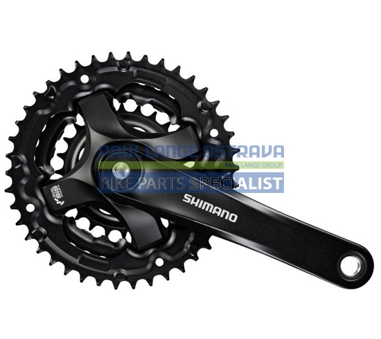 SHIMANO kliky TOURNEY FC-TY501 4hran 3x6/7/8 170mm 42x34x24z bez krytu černé