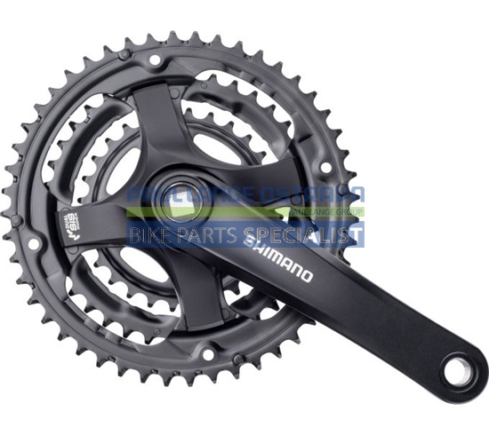 SHIMANO kliky TOURNEY FC-TY501 4hran 3x6/7/8 170mm 48x38x28z bez krytu černé