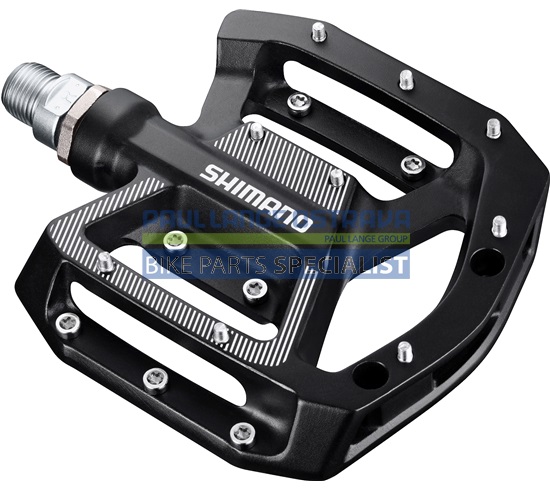 SHIMANO pedály MTB-ostatní PD-GR500 Flat Pedal bez zarážek bez odrazek černá pro BMX/DH