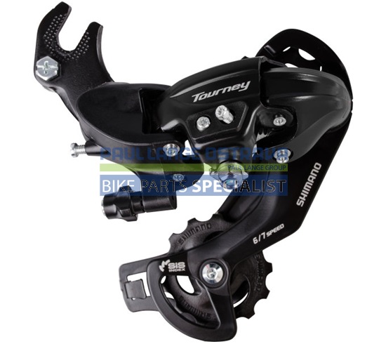 SHIMANO přehazovačka TOURNEY RD-TY300 s hákem 6/7 rychl klasická pruž bal