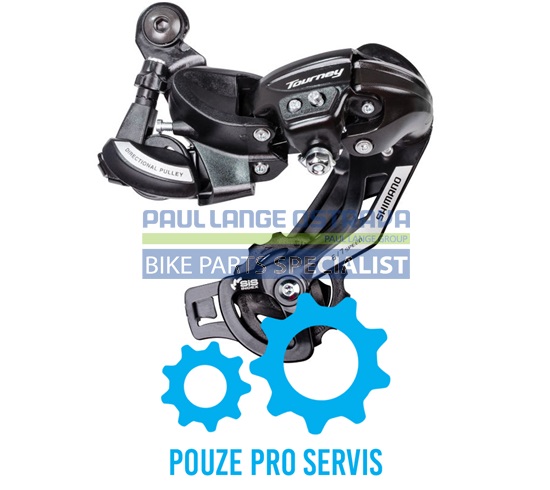 SHIMANO přehazovačka TOURNEY RD-TY50 bez háku 6/7 rychl klasická pruž