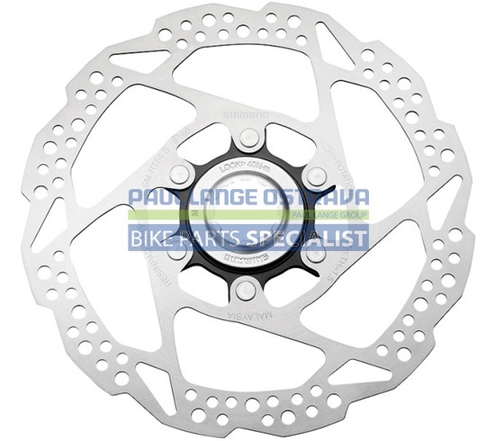 SHIMANO brzdový kotouč DEORE SM-RT54 center lock 160 mm + lock ring pouze pro resin des. bal