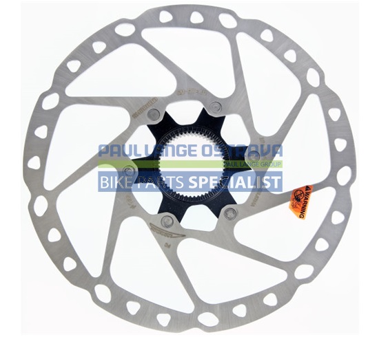 SHIMANO brzdový kotuč DEORE SM-RT64 center lock 180 mm + lock ring vnitřní+magnet bal