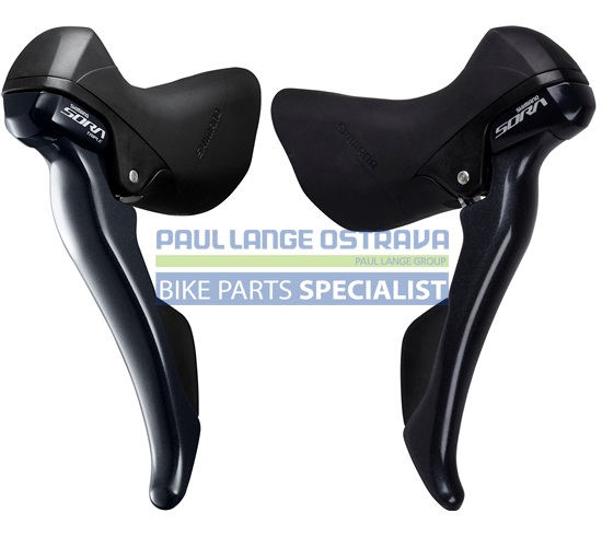 SHIMANO řad/brzd páčka SORA ST-R3000 pár 3 x 9 rychl pro sil/can brz